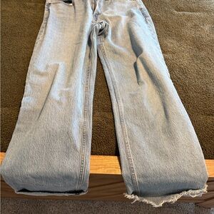 Abercrombie & Fitch Light Wash Wide Leg Jeans
